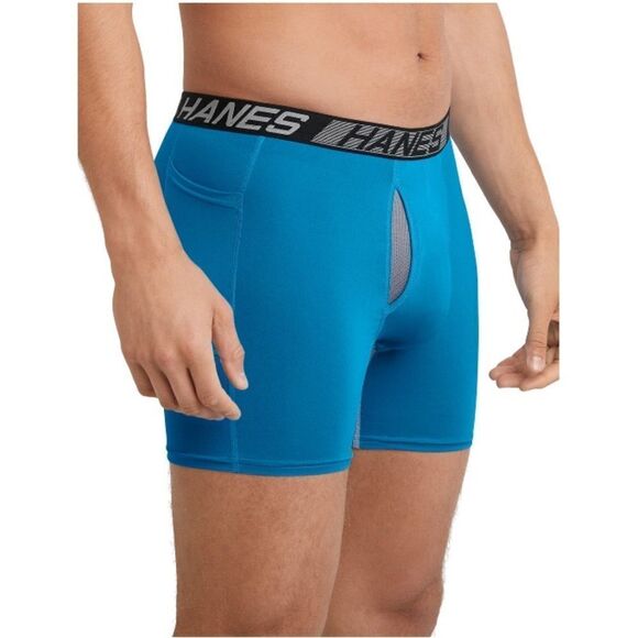Hanes X-Temp Total Support Pouch Utility Pocket Boxer Briefs 2, 3-Pack Size S - Picture 7 of 9